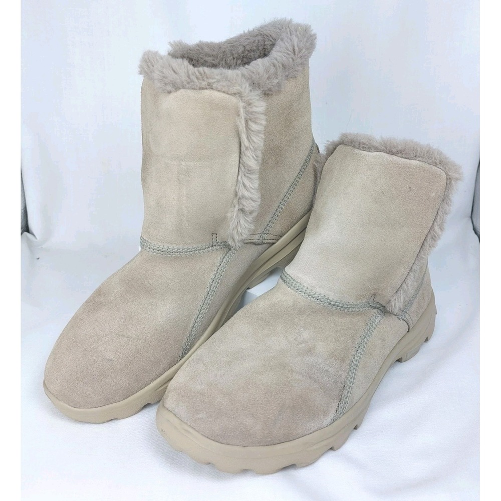 Skechers On The Go City Boots Wms 6.5‎ Suede Grey Chukka Style 6" Tall